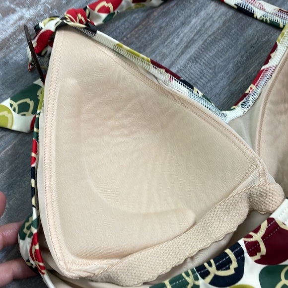 Lands’ End floral polkadot print one piece halter swimsuit - Picture 6 of 9